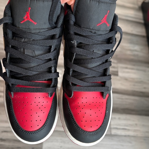 Air Jordan Kids Black and Red Sneakers - Picture 13 of 15